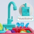 thumbnail image 6 of Kitchen Toy Set Realistic Water Faucet Play Accessory Enhances Motor Skills Interactive Dishwasher Replacement for Kids, 6 of 7