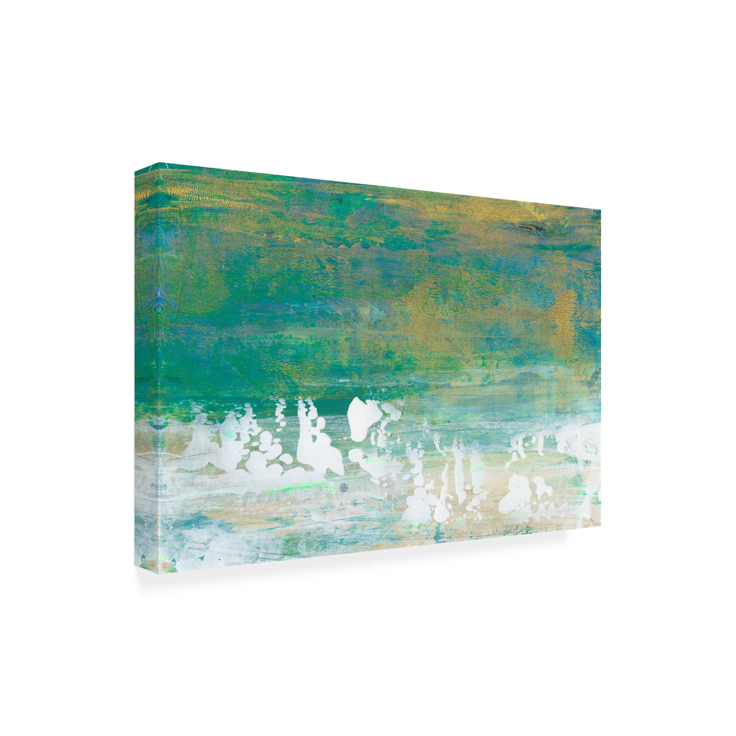 Lila Bramma 'Chartreuse And Aqua II' Canvas Art