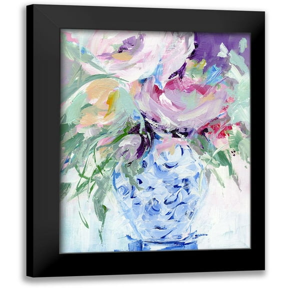 Pepe, Susan 12x14 Black Modern Framed Museum Art Print Titled - Blissful Bouquet I