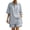 #0177-Gray, variant on Women's Two Piece Outfits Collared Button Tops and Drawstring Shorts Sets Casual Errands Lightweight Soft Fabric Loose Style Suits Gift