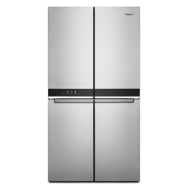 Whirlpool Counter Depth 4 Door Refrigerator, Metallic Steel, 36", 19.4 cu ft