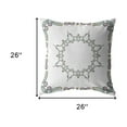 thumbnail image 5 of HomeRoots 412629 5 x 26 x 26 in. White Blown Seam Geometric Indoor & Outdoor Throw Pillow, 5 of 5