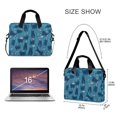 thumbnail image 3 of FORMRS 16" Laptop Bag Carrying Sleeve Case with Handle Travel Shoulder Briefcase, Blue Forest Cat Pattern, 3 of 8