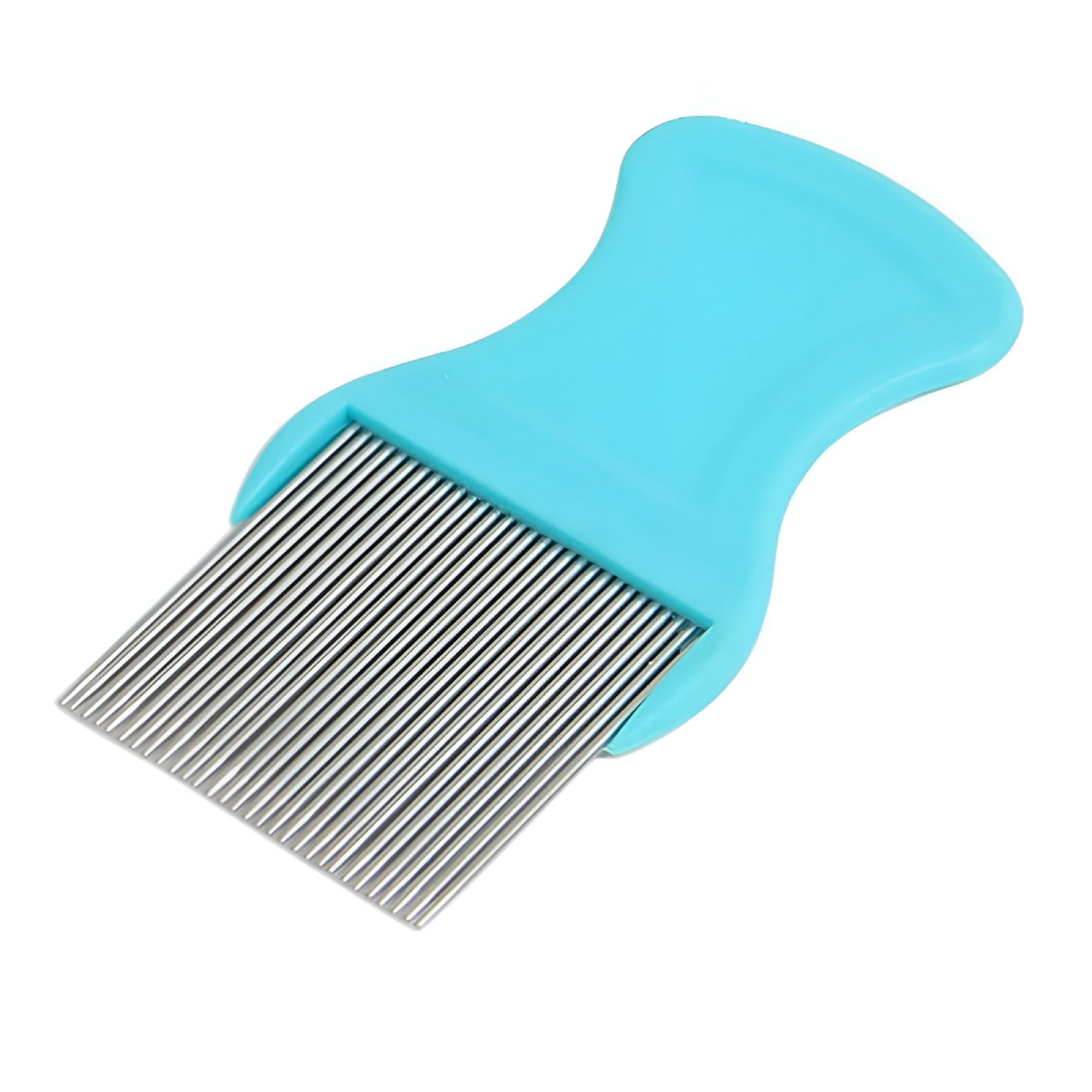 FACEGA Stainless Steel Lice Comb with Nit Removal Teeth - Fine Metal Detangler for Kids & Adults, Scalp Safe Louse Terminator Brush for Wet or Dry Hair Grooming