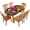 Easter Day, variant on Summer Palm Leaf Oval Fitted Tablecloths, Jungle Plant Wipe Clean Elastic Table Cover, for Indoor Kitchen Dining Room or Outdoor Picnic Party Patio Decoration, Fits to 48" x 68" Oval Table, Green