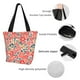 thumbnail image 4 of Balery Small Coral Red Flowers Bolsa de Hombro con Diseño, Bolsa Grande y Duradera, Bolsa Versátil para Compras, 4 of 6