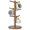 Brown, variant on Black Coffee Mug Tree, Updated Thick Bamboo Mug Holder Base,Coffee Cup Stand Mug Holders with 6 Hooks for Countertop Cup Rack Organizer Stand (Black)