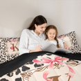 thumbnail image 5 of Catabedysis Alphabet Letters K 7 Pieces Full Size Bedding Sets,Modern Leopard Print Full Size Bed in a Bag,Black Reversible For Girls, 5 of 7
