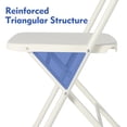 thumbnail image 4 of Mainstays Resin Folding Chair,White( Set of 4), 4 of 8