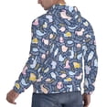 thumbnail image 6 of Pofeuu Cute Baby Animals Print Mens Casual Hooded Collar Drawstring Hoodies Pullover Sweatshirts Casual Long Sleeve Shirts-3X-Large, 6 of 7