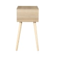 thumbnail image 4 of Bedroom Furniture Side Table | Store Books and Remotes | MDF Main Material with Rubber Wood Legs | Easy - to - Follow Assembly, 4 of 4