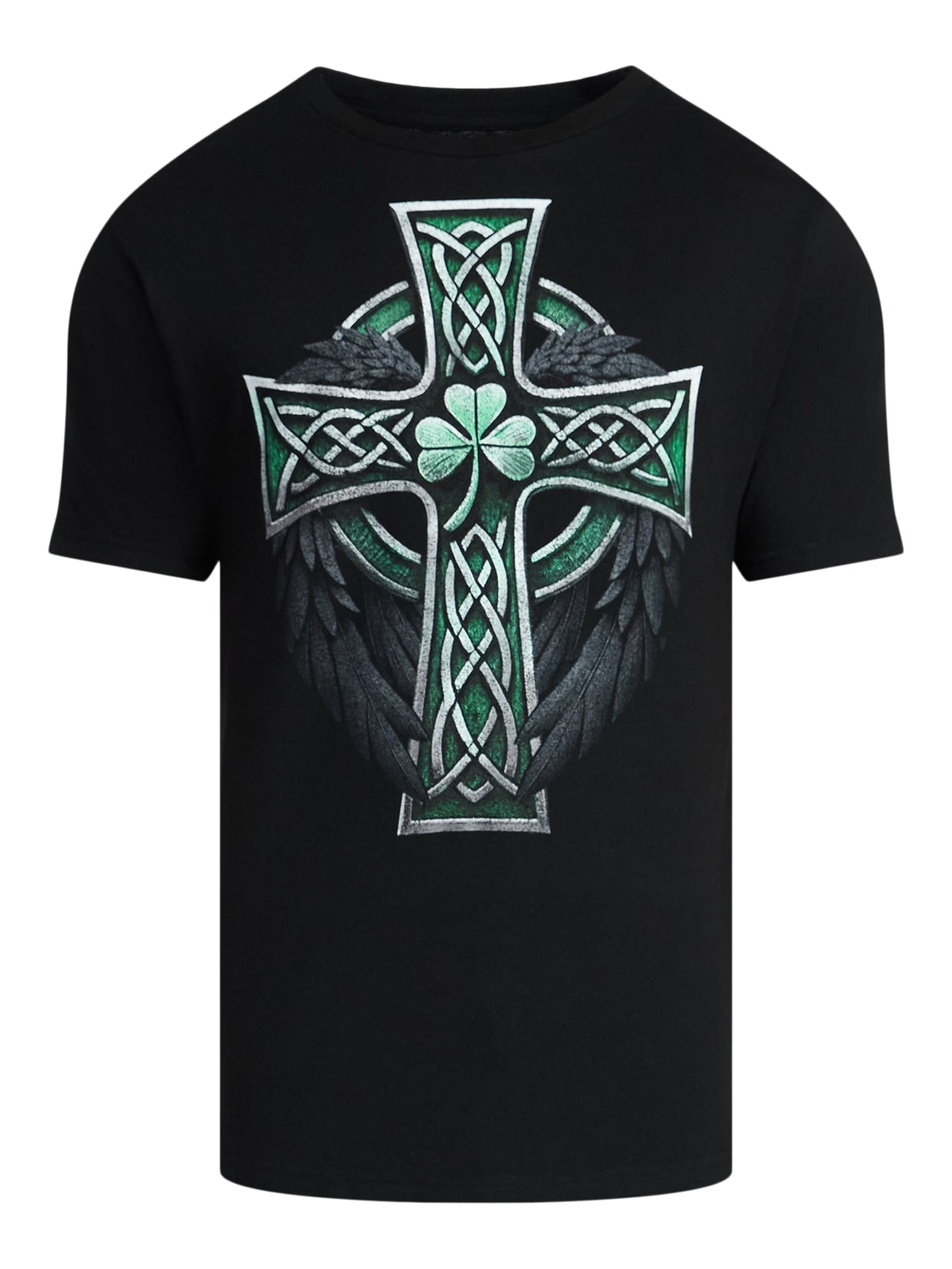 St. Patrick's Day Men's Graphic Tee Celtic Cross from Way to Celebrate, Sizes XS-5XL