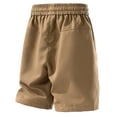 thumbnail image 4 of BRGZLK Men's Cargo Shorts Straight Leg Loose Casual Elastic Waist Lightweight Summer Vacation Beach Shorts with Pockets, 4 of 5