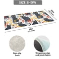 Black Cat Seamless Pattern Bath Mat 39x20 Inch Soft Absorbent Non-Slip ...