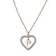thumbnail image 3 of Collar de Mujer Corazón con Inciales LuckyLy, Modelo Adina rosa UNITALLA, 3 of 7