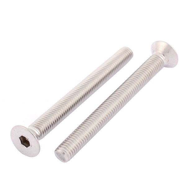 Uxcell M8 Stainless Steel Hex Socket Countersunk Flat Head Screws Bolt