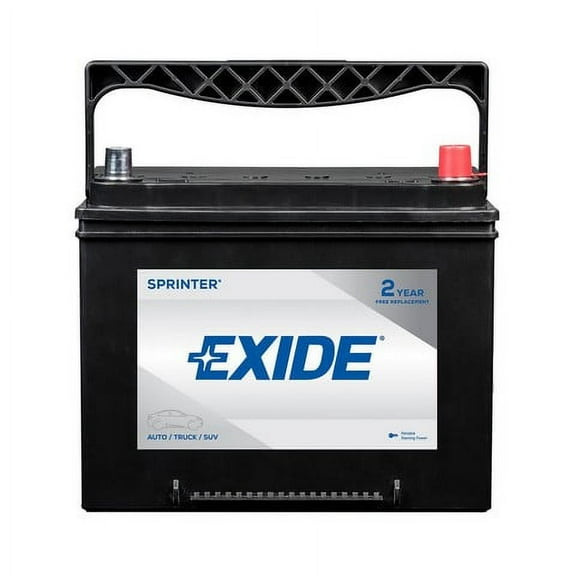 Exide Flooded Lead Acid 12V S24F 600 CCA Top Vehicle Battery 110 Minutes