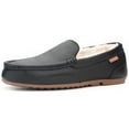 thumbnail image 3 of Parfeying Men's Indoor Outdoor Sheepskin Moccasins Slippers Memory Foam Driving Style Shoes, 3 of 8