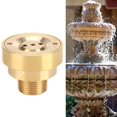 thumbnail image 3 of G1in 32mm Male Thread Brass Column Water Fountain Nozzle Spray Sprinkler Head Garden Nozzle, 3 of 5