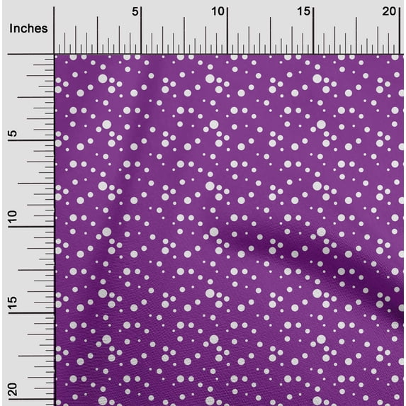 oneOone Silk Tabby Purple Fabric Dots Diy Clothing Quilting Fabric Print Fabric By Yard 42 Inch Wide