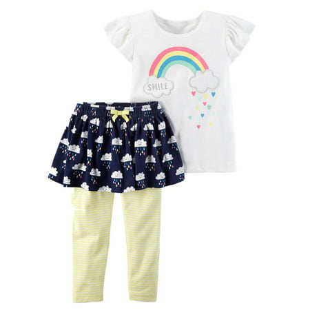 Carters Infant Girls Rainbow Baby Outfit Smile Shirt ...