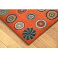 thumbnail image 2 of Liora Manne Inca Pop Circles Indoor Rug Orange 9'X12', 2 of 2