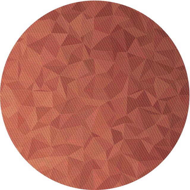 Ahgly Company Machine Washable Indoor Square Transitional Bright Orange Area Rugs, 3' Square