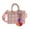 Tweed Pink, variant on Empire Cove Gift Set for Women Mom Sister -  Mini Tote Bag comes with a cute Tassel and Charm - Purse Handbags Satchel - Diamond Ivory