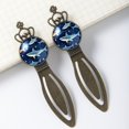 thumbnail image 3 of Star Shark Vintage Copper Crown-Shaped Bookmarks: Stainless Steel Book Accessories for Book Lovers - Set of 2 Bookmarks, 3 of 5