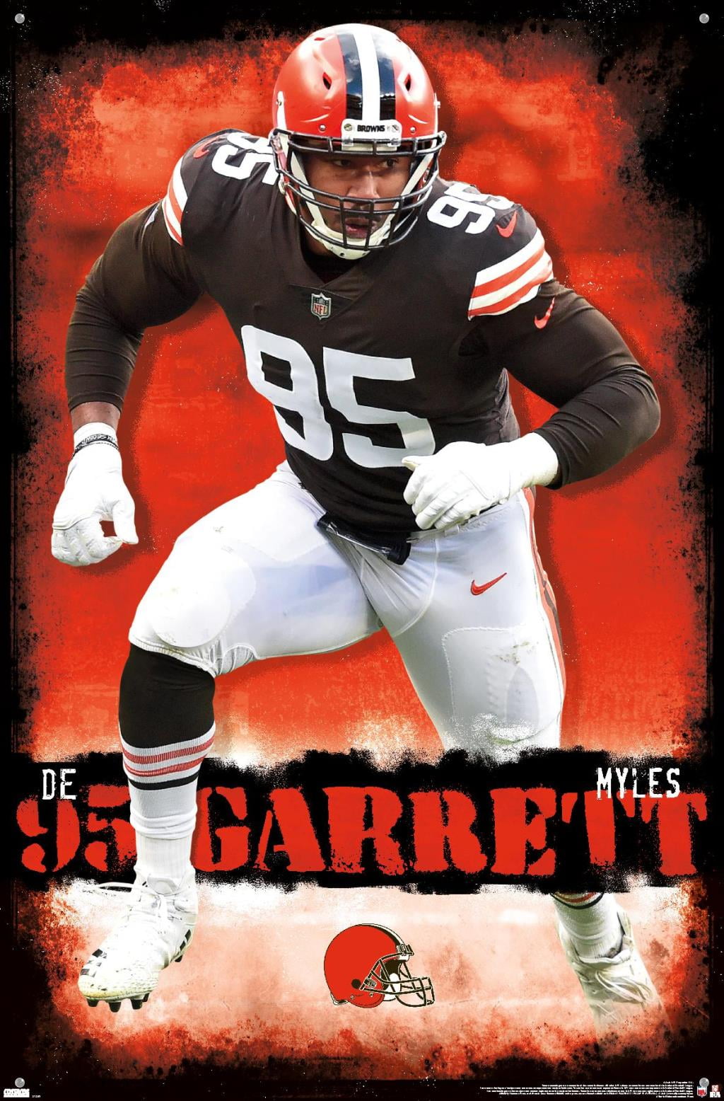 Myles Garrett Defensive End Cleveland Browns Art Wall Room Poster - POSTER  20x30