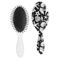 thumbnail image 2 of Mermaid Hair Brush - Tropical-Themed Paddle Brush with Ergonomic Handle, Reduces Static & Promotes Shine, Sleek Everyday Styling Tool, 2 of 5