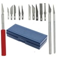 thumbnail image 1 of 13pc/set Hobby Razor Blade with Case Blades Craft knife Stencil Artwork Cutter Kit, 1 of 5