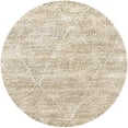 thumbnail image 1 of Ahgly Company Machine Washable Indoor Round Industrial Modern Bullet Shell Brown Area Rugs, 3' Round, 1 of 7