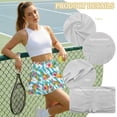 thumbnail image 6 of Jeiento Tropical Pineapple Golf Skirts for Women Fashion High Waisted Tennis Skorts Lightweight Stretchy Athletic Active Skirt with Shorts Size XL, 6 of 7