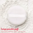 thumbnail image 5 of 3PC White Large Washable Furry Body Powder Puff Pure Cotton Cosmetic Loose Powder Puff, 5 of 8