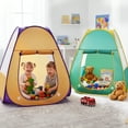 thumbnail image 2 of BIGODY Kids Play Tent Pop up Tent for Girls and Boys，Automatic Setup and Foldable Play house Castle  for Toddlers babies,Outdoor and Indoor, Orange, 2 of 7