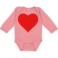 thumbnail image 3 of Inktastic Red Heart Boys or Girls Long Sleeve Baby Bodysuit, 3 of 5