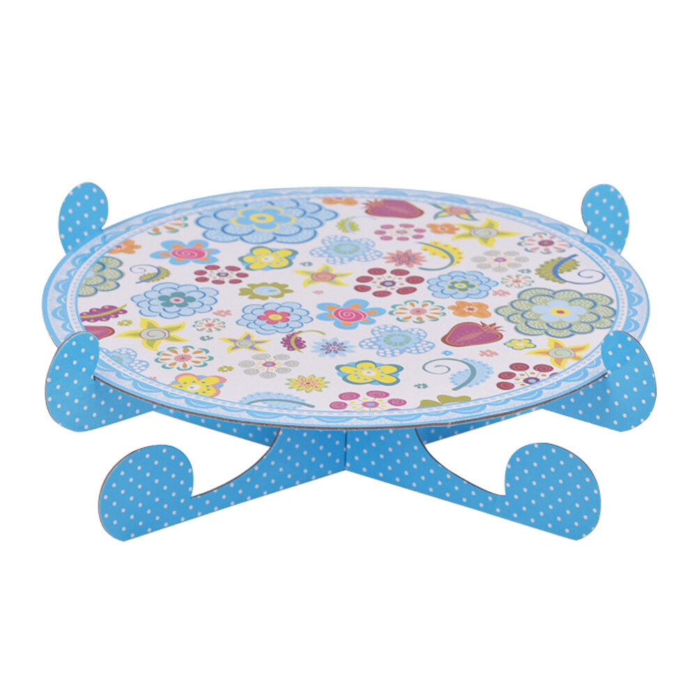 Collapsible Paper Cake Stand Round Cupcake Snack Storage Rack Stand Tray Wedding