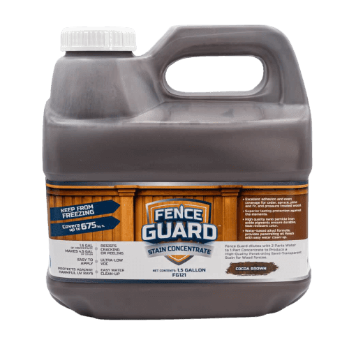 Fence Guard Stain Concentrate Cocoa Brown 1.5 Gallon Jug Makes 4.5
