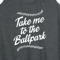 thumbnail image 3 of Instant Message - Take Me to the Ballpark - Women's Racerback Graphic Tank, 3 of 6