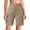 Khaki, variant on Daolelai Women's Solid Color Pocket Overalls Summer Outdoor Golf Hiking Sports Casual Shorts