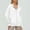 White, variant on Women's Ice Silk Protective Sunscreen Jacket Loose Fit Short Sleeve Summer Lightweight & Breathable Ladies Sweater Female Sweaters And Cardigans Brigand plus Sweater Bottom Cow Neck Cardigan Fall