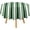 Dark Green and White, variant on Lime Green and White Candy Stripes Tablecloth Washable Dinng Table Covers Decorative for Kitchen & Table Linens 60" x 60"