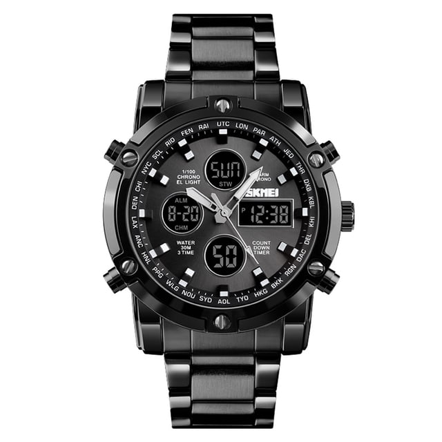 1389 Hombre de cuarzo Reloj Moda única Deporte Casual Marca Reloj de cuarzo Doble movimiento Co SKMEI Mirar