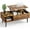 Rustic, variant on Wood Lift Top Coffee Table with Hidden Compartment and Large Storage Shelf, Lift Tabletop Dining Center Table for Home Living Room Office, Black