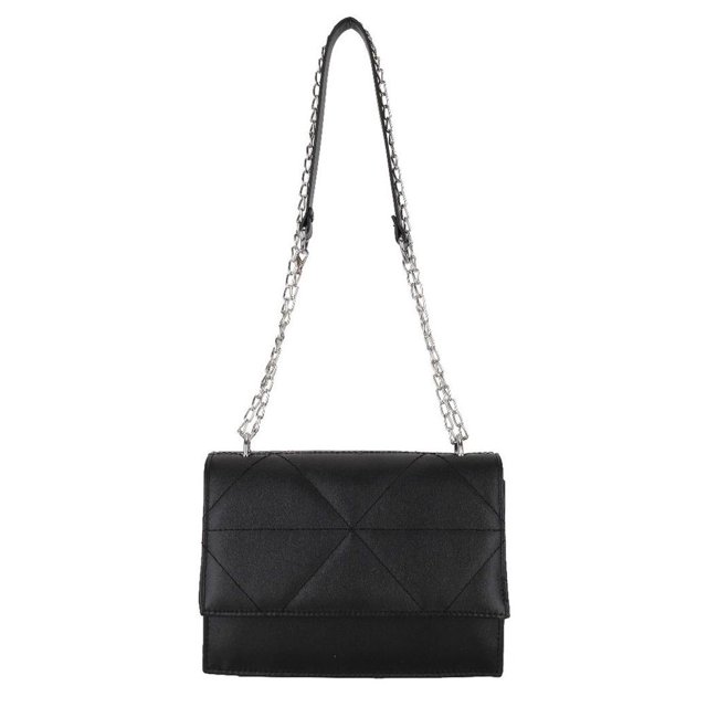 Nuevo bolso Joker de color liso con cadena, bolso pequeño de piel sintética, bolso de hombro negro