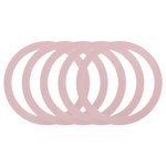 5Pcs Magnetic Adapter Ring, Magnetic Wireless Charger Conversion Kit, Rose Gold