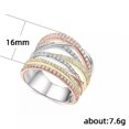 thumbnail image 3 of EOEMY 16mm Multi-Row Aaa Cz Hollow Band Women 925 Silver Engagement Ring Sz 6 7 8 9 10, 3 of 4