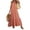 Orange, variant on Musuos Women Boho Sleeveless Dress Print Summer Loose Spaghetti Strap Flowy Beach Long Dress
