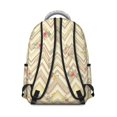 thumbnail image 2 of Pioneer Flower Floral Print Pattern Backpack for School, Cute School Bag with Adjustable Shoulder Straps and Padded Back, 15.3"x11"x7.1", 2 of 3